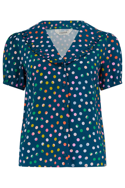 Elaine Blouse (Petrol Navy)