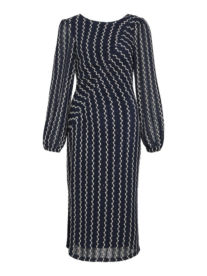 Elaine Midi Dress (Navy Blazer/Birch)