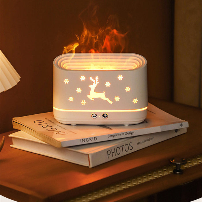 Elk flame humidifier diffuser – safe PP material and soothing mist
