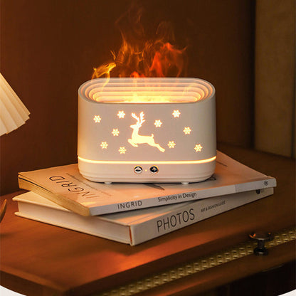 Elk flame humidifier diffuser – safe PP material and soothing mist