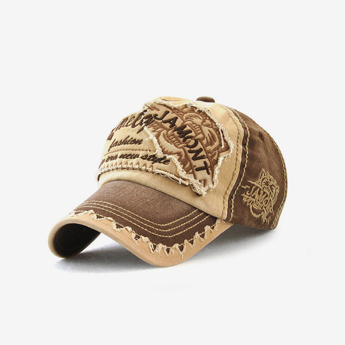 Embroidered Tiger Head Sun Hat – Cotton Dad Hat