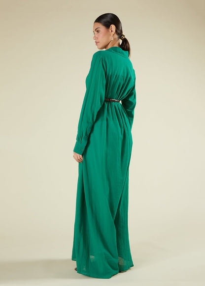 Emerald Green Maxi Shirt