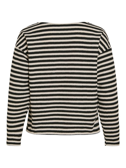 Emily Boatneck Top (Birch/Black)