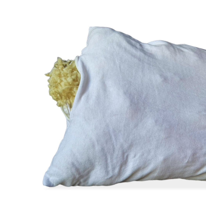 Eri Silk fabric  Pillow  with Wool Infill