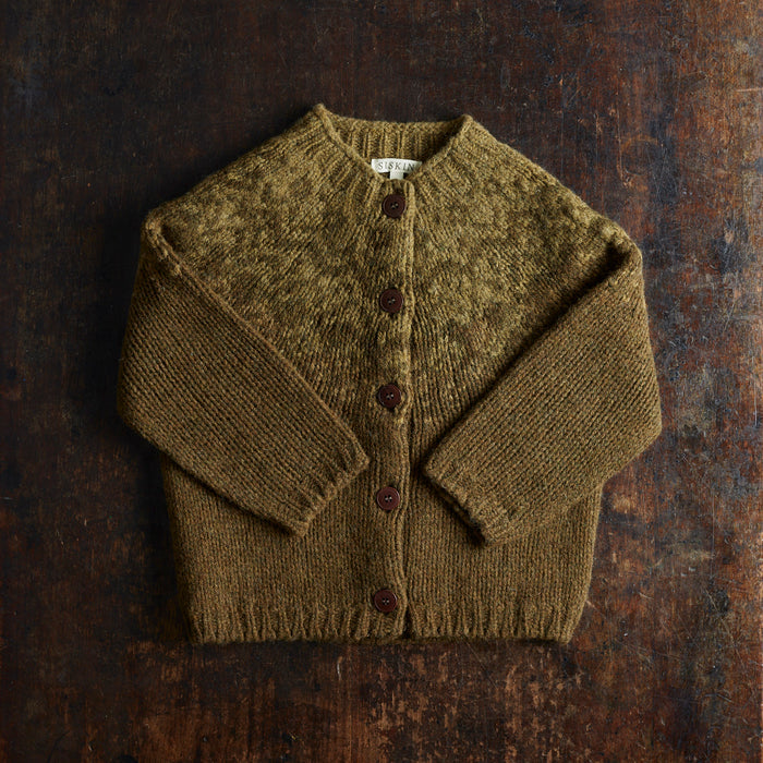 Fauna Baby & Kids Cardigan - Lambswool - Olive