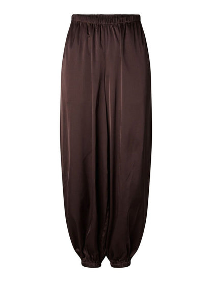 Festa Satin Balloon Pants (Hot Fudge)
