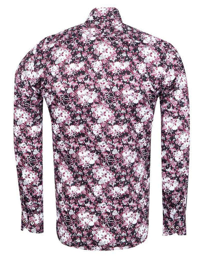 Floral Printed Pure Cotton Shirt with Matching Handkerchief-Makrom