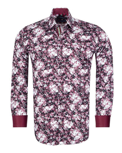 Floral Printed Pure Cotton Shirt with Matching Handkerchief-Makrom