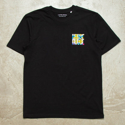 Flow Higher House Back Print - Tshirt - Black