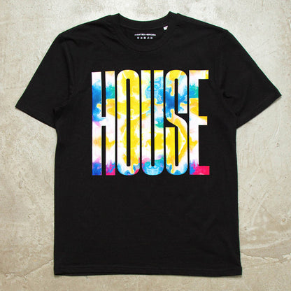 Flow Higher House Front Print - Tshirt - Black