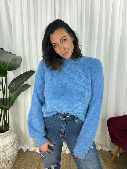 Fluff, Please Jumper - Blue (SALE)