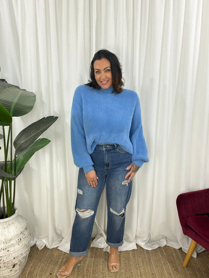 Fluff, Please Jumper - Blue (SALE)