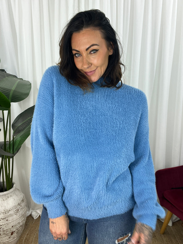 Fluff, Please Jumper - Blue (SALE)