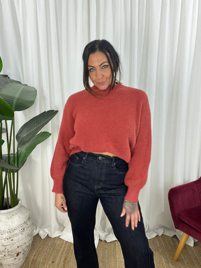 Fluff, Please Jumper - Rust (SALE)