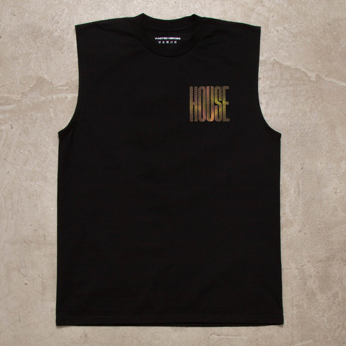 Framework Higher House Back Print - Tank Tshirt - Black