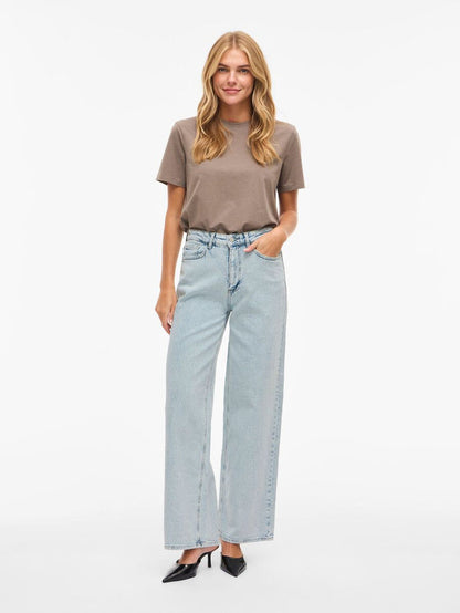 Freya Wide Leg Jeans Regular (Light Blue Denim)