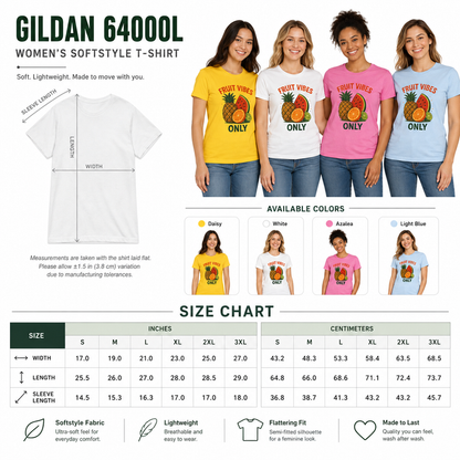 Fruit Graphic Tee - Tropical Cotton Style