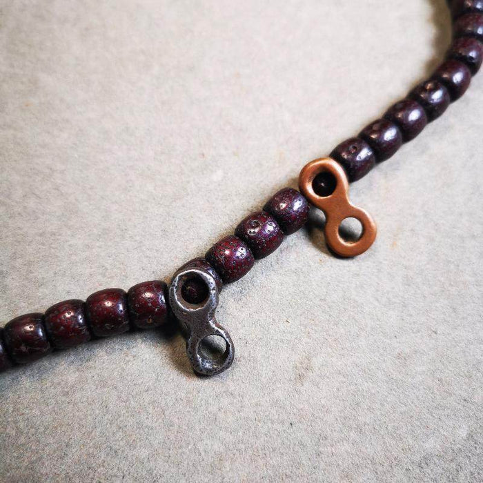 Gandhanra Old Mala Clip, Mala Pendant Connecting Ring, Prayer Beads Accessories, - Tibetan Buddhist mala beads, view 4