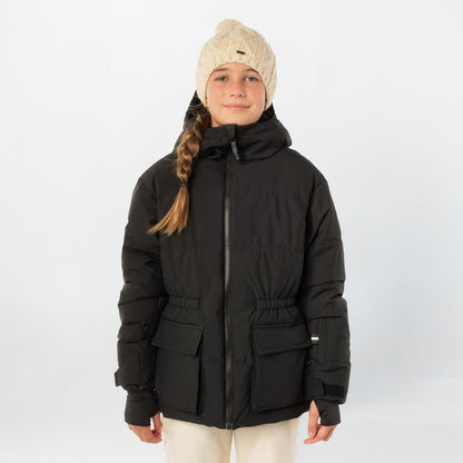 Girl's Cruz Puffer Snow Jacket - Black Out