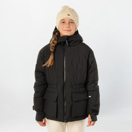 Girl's Cruz Puffer Snow Jacket - Black Out