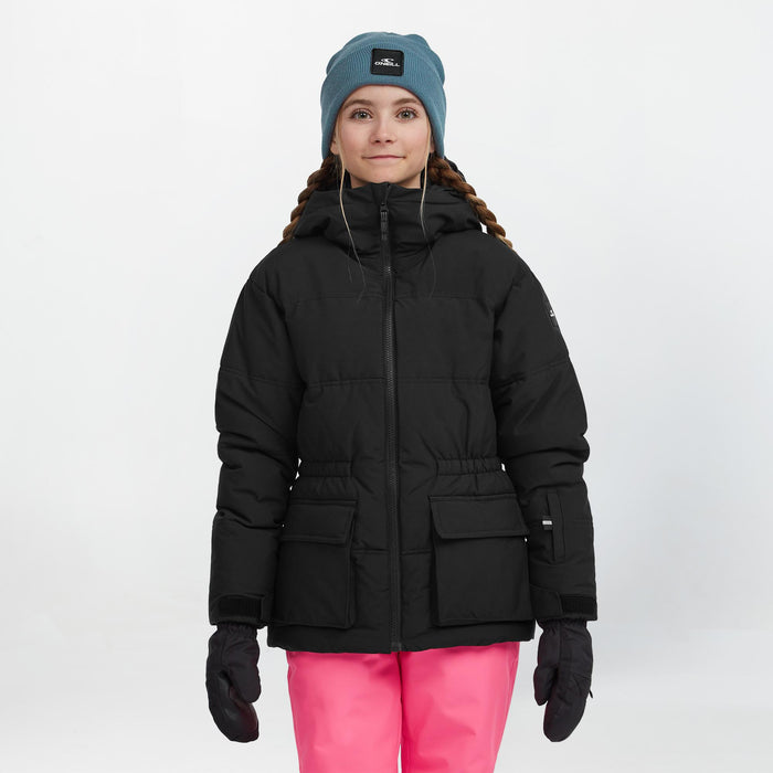 Girl's Cruz Puffer Snow Jacket - Black Out