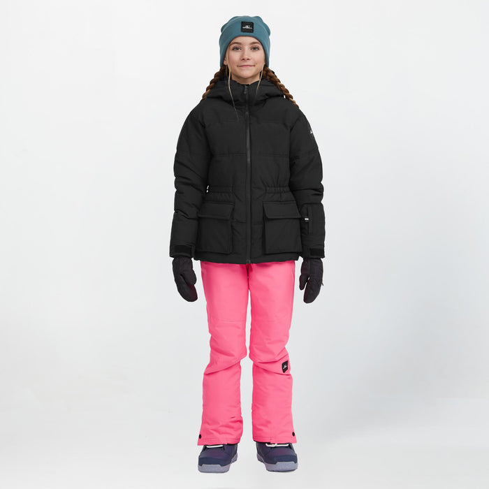 Girl's Cruz Puffer Snow Jacket - Black Out