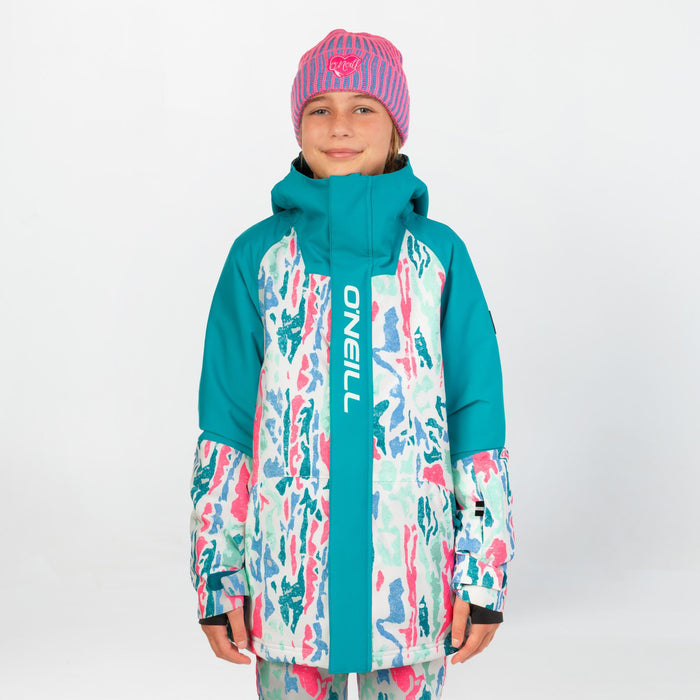 Girl's Play Snow Jacket - White Cluster