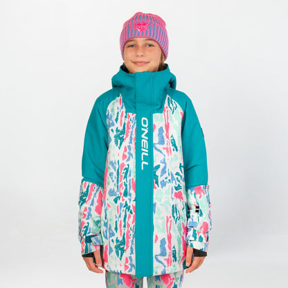 Girl's Play Snow Jacket - White Cluster