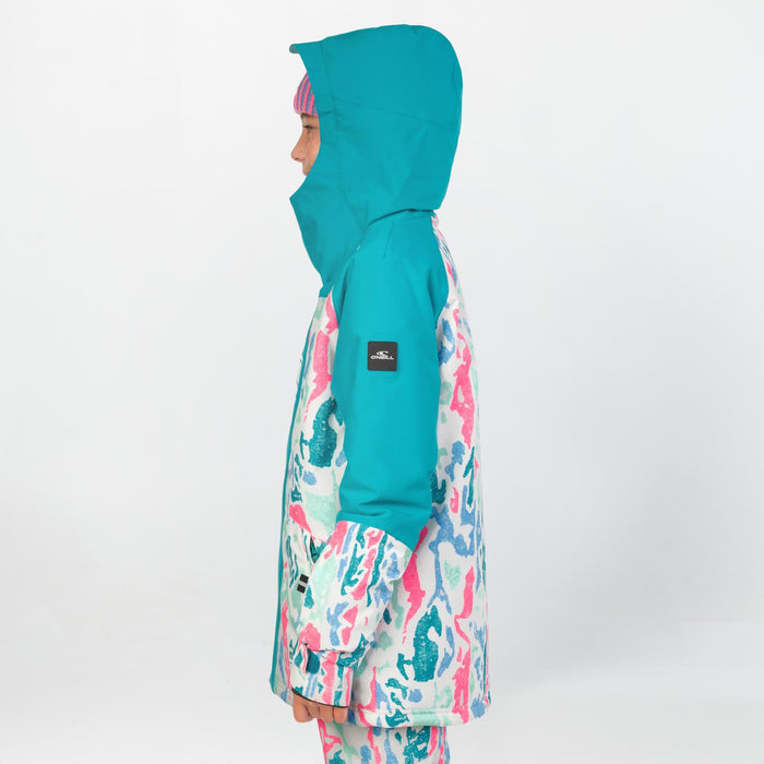 Girl's Play Snow Jacket - White Cluster