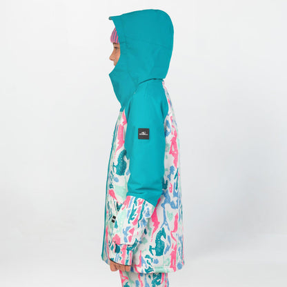 Girl's Play Snow Jacket - White Cluster
