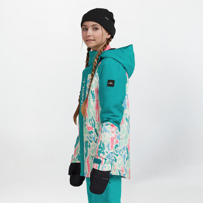 Girl's Play Snow Jacket - White Cluster