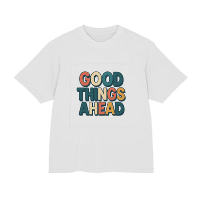 Women’s heavyweight cotton graphic tee with a relaxed boxy silhouette
