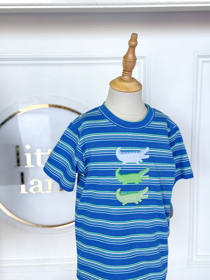 Great Gator Striped Short Set