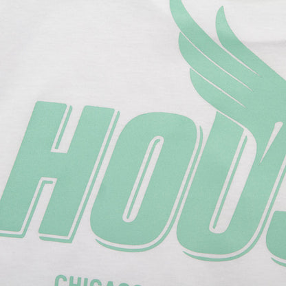 Green Peak House Front Print - Tshirt - White