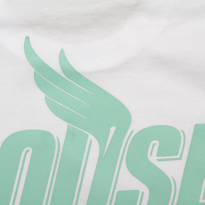 Green Peak House Front Print - Tshirt - White