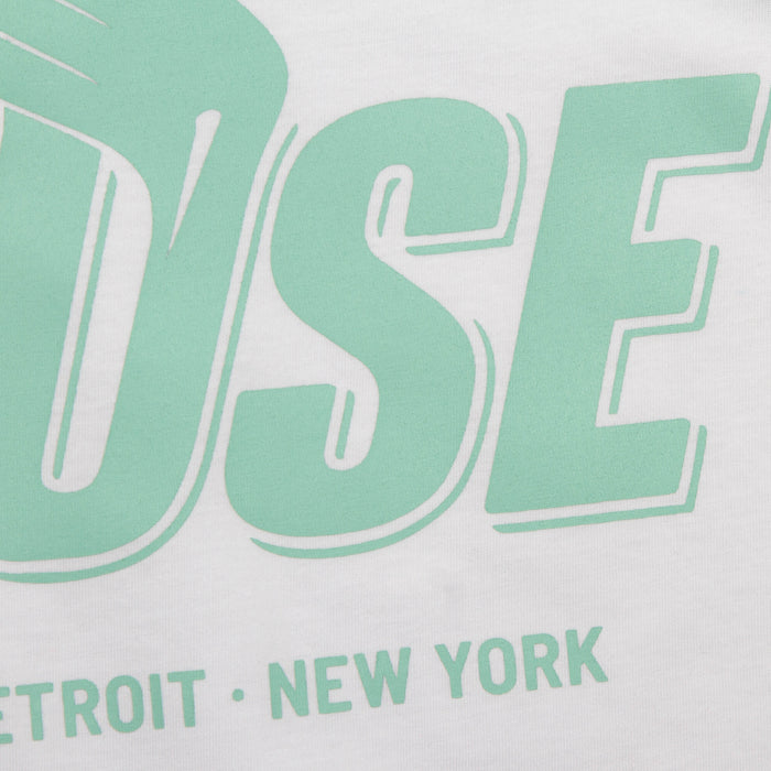 Green Peak House Front Print - Tshirt - White