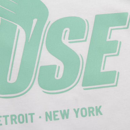 Green Peak House Front Print - Tshirt - White