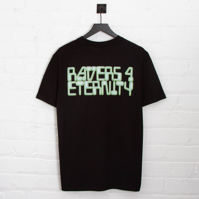 Green Ravers 4 Eternity Back Print - Tshirt - Black