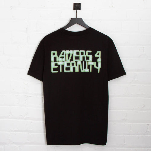 Green Ravers 4 Eternity Back Print - Tshirt - Black