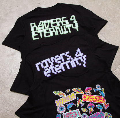 Green Ravers 4 Eternity Back Print - Tshirt - Black