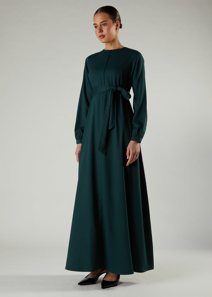 Green Seam Abaya