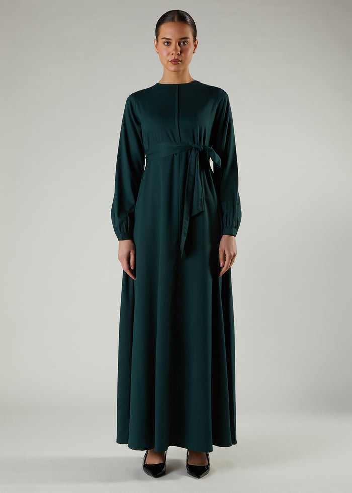 Green Seam Abaya