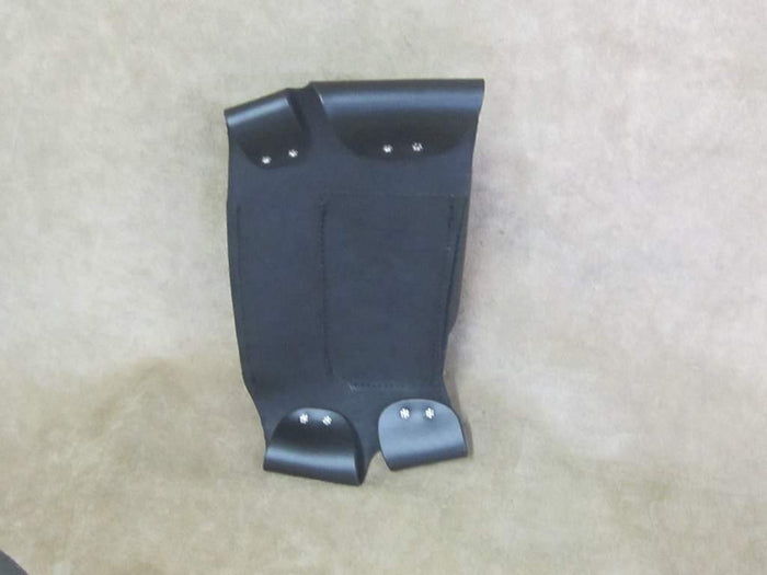 Guard Bag with Water Holder 90WL: The 90WL leather tool bag attaches to the left side of the saddlebag guards on most Harley