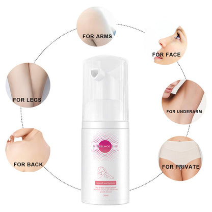 Hair removal spray in a 100 ml bottle for shoppers comparing larger depilatory product sizes and pack quantities.