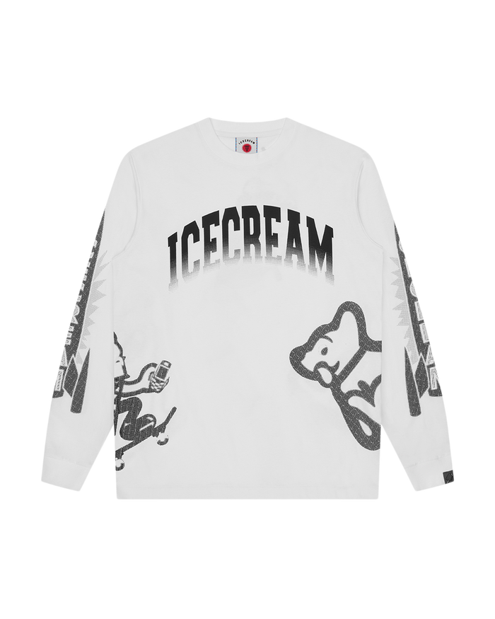 Halftone Multi Logo LS T-Shirt