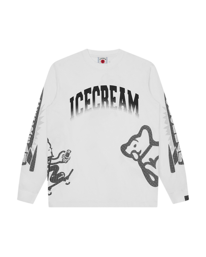 Halftone Multi Logo LS T-Shirt