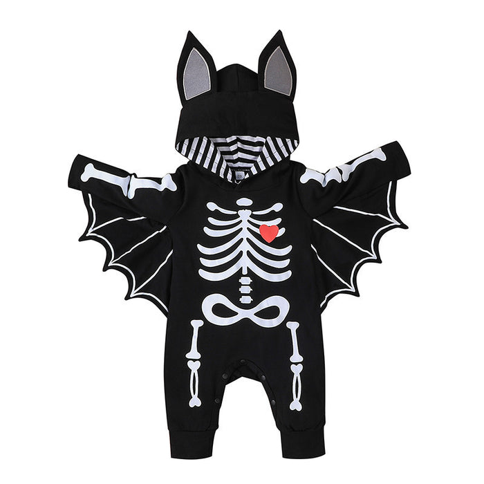 Halloween Bat Baby Romper – Durable seams for active crawlers