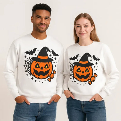 Halloween Pumpkin Sweatshirt – pumpkin carving night look