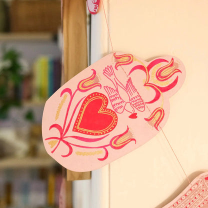 Handmade Garland -  Love Birds