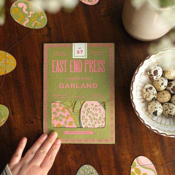 Handmade Garland - Pink Eggs